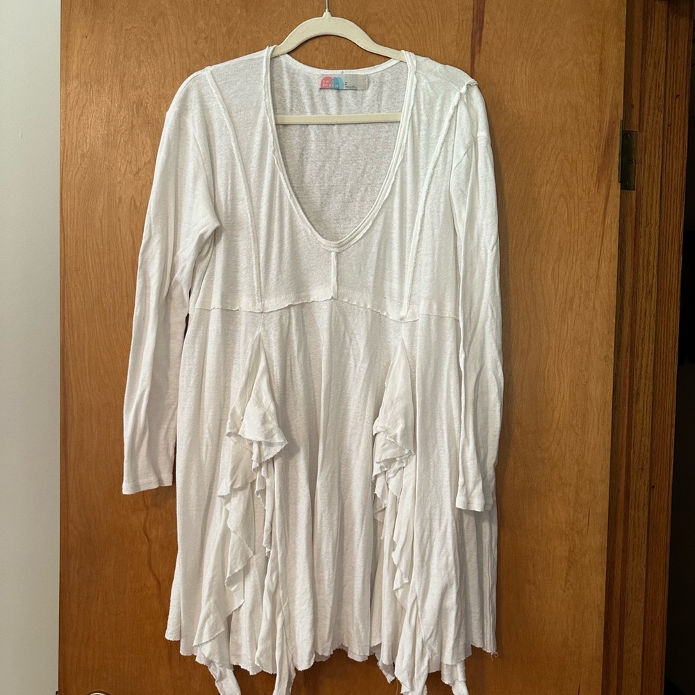 FP Beach White Long Sleeve Top
